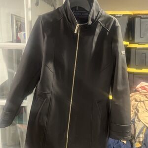 Tommy Hilfiger Black Long Coat Size Large